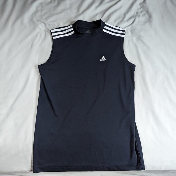 Adidas White Stripe Tank Top - Picture 1 of 4